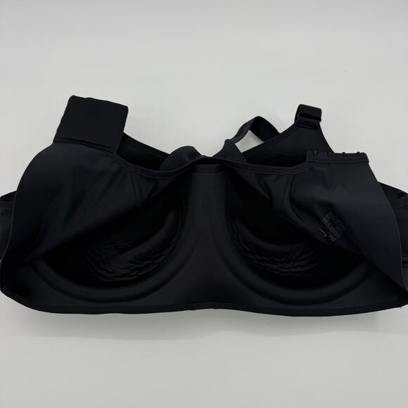 NIKE Dri Fit High Impact Rival Sports Bra Size 42DD Adjustable Strap Racerback - Picture 4 of 5